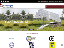 Tablet Screenshot of bonslight.com
